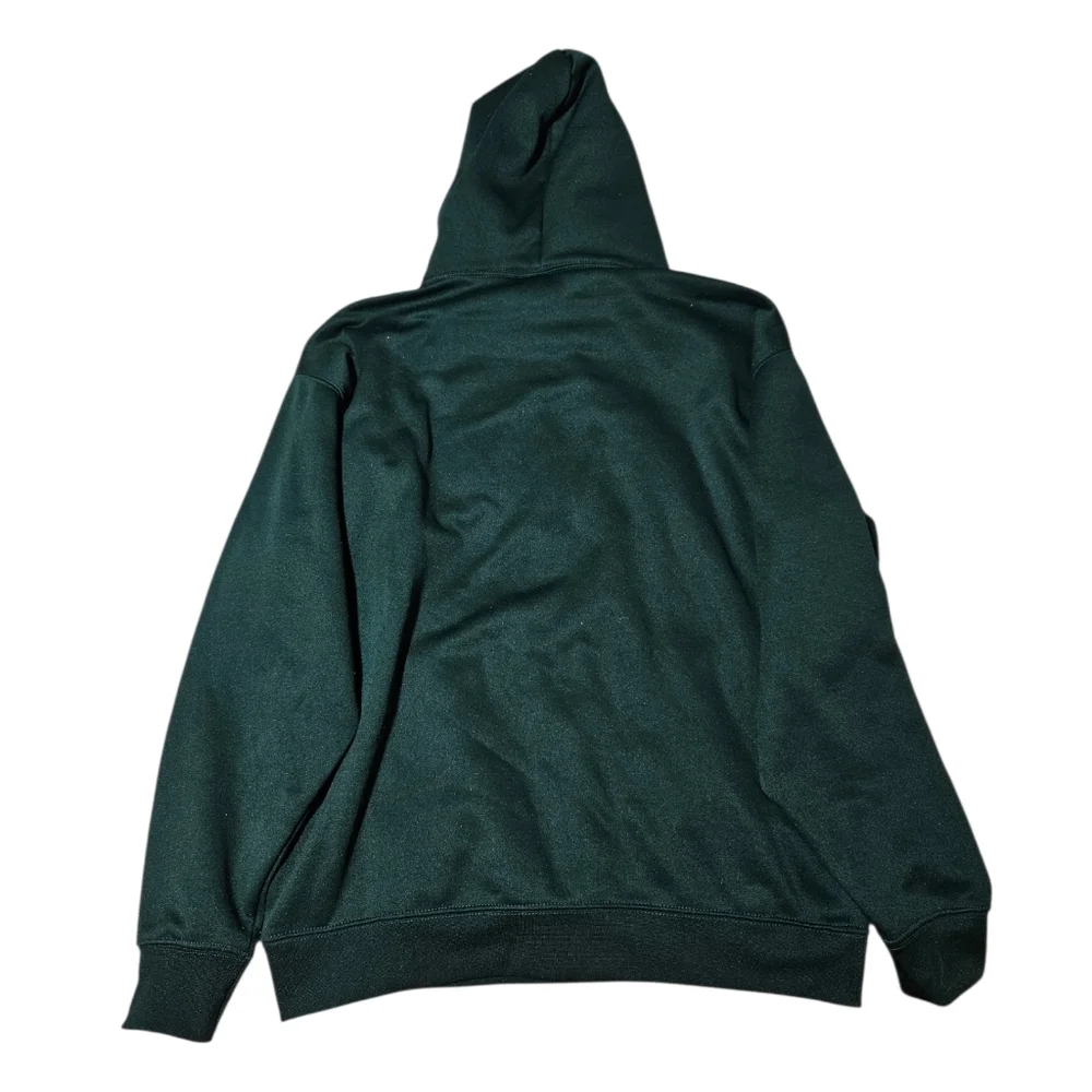 OVB Oregon Ducks NCAA Mens Medium Green Yellow Pullover Hooded Sweater Vintage